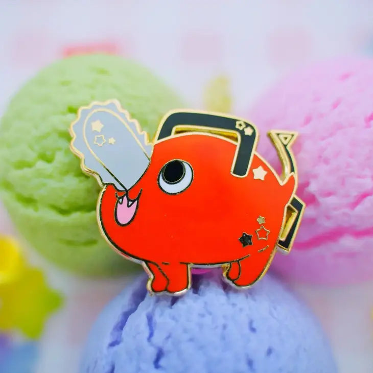 Chainsaw Pup Enamel Pin - Cosplay Arts Shop