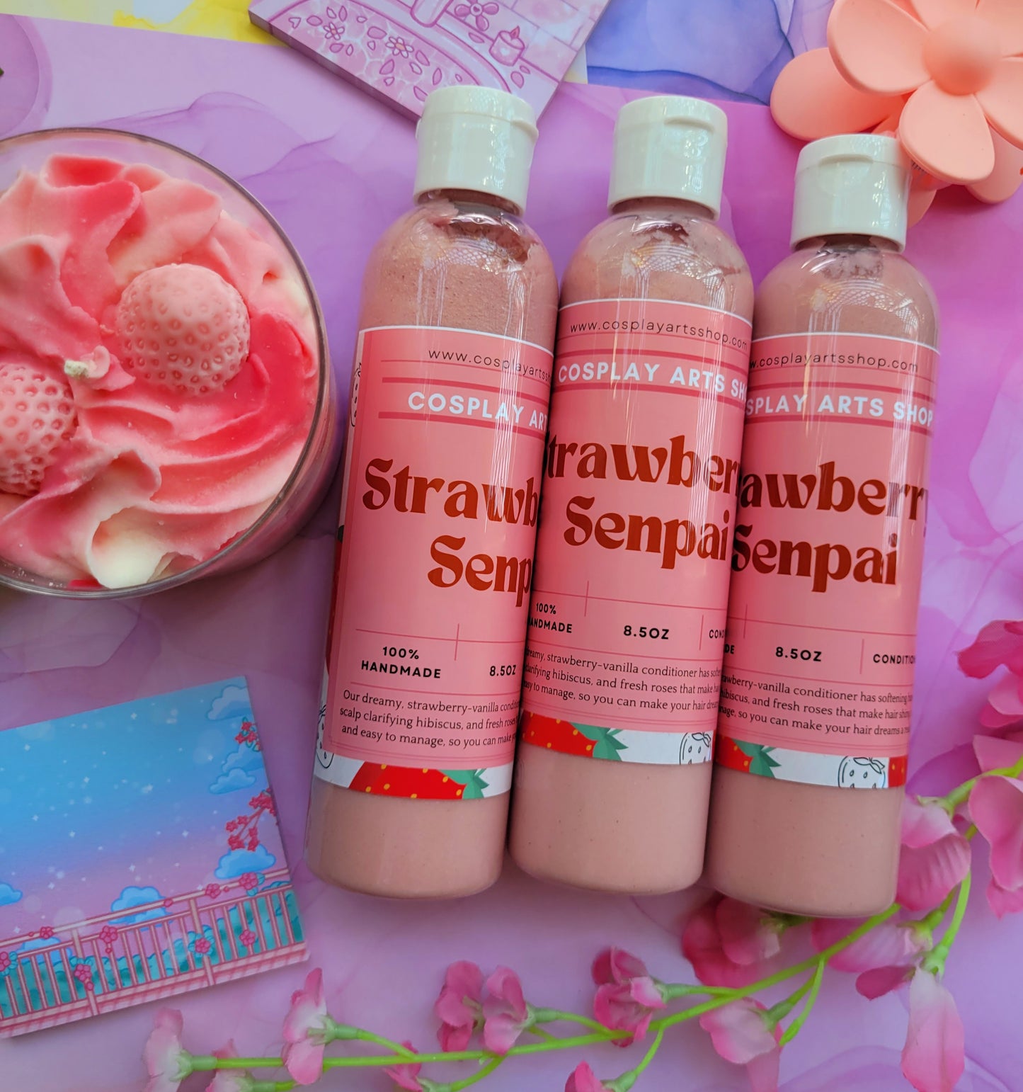 Strawberry Senpai Conditioner - Cosplay Arts Shop
