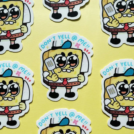Don't Yell At Me Sponge Sticker - Cosplay Arts Shop