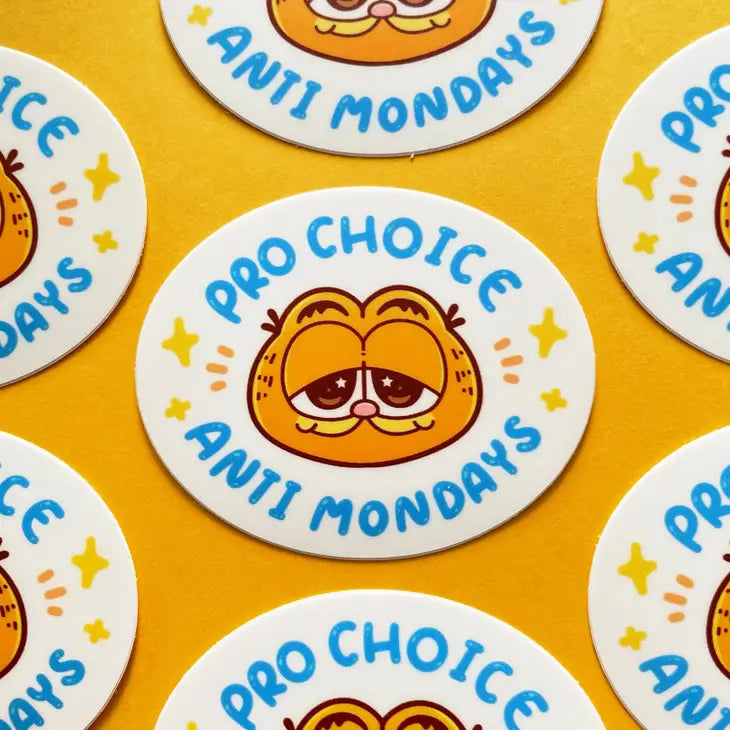 Pro Choice Anti Mondays Garfield - Cosplay Arts Shop