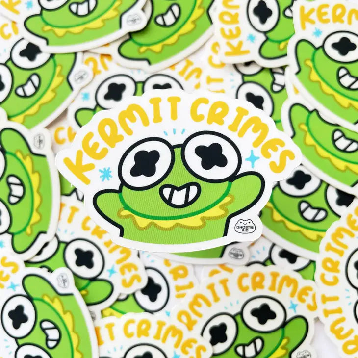Kermit Crimes Sticker - Cosplay Arts Shop