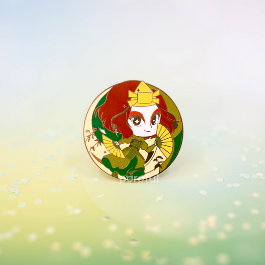 Kyoshi Warrior Enamel Pin - Cosplay Arts Shop